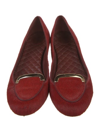 Tory Burch Fur Fur Trim Flats