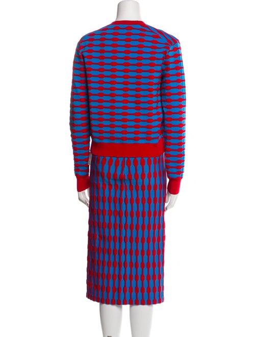 Tory Burch Printed Grosgrain Trim Skirt Set