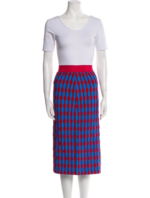 Tory Burch Printed Grosgrain Trim Skirt Set