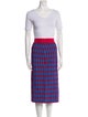 Tory Burch Printed Grosgrain Trim Skirt Set