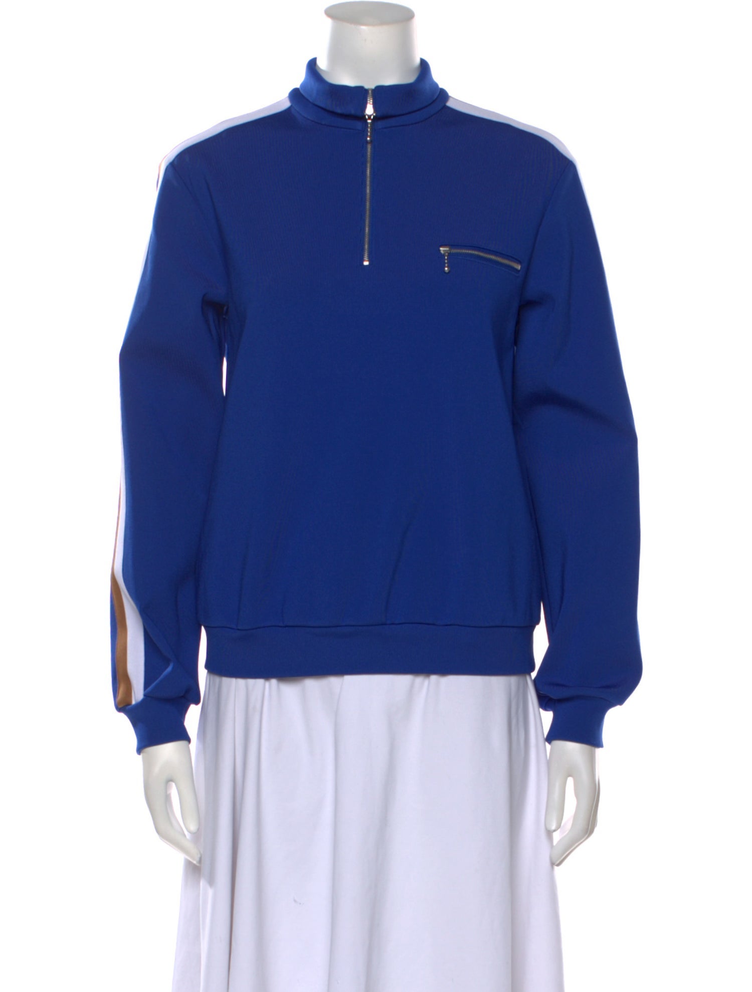 Tory Burch Mock Neck Long Sleeve Sweatshirt