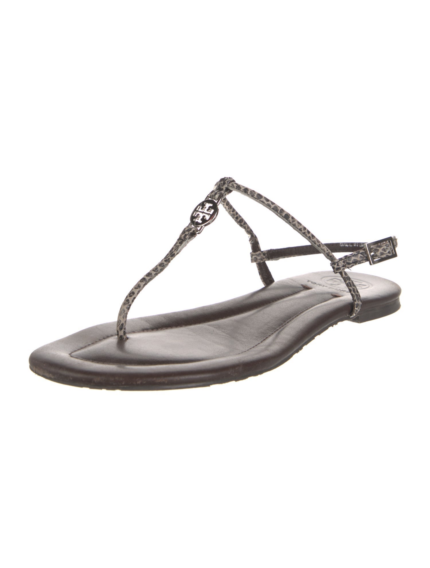 Tory Burch Leather T-Strap Sandals