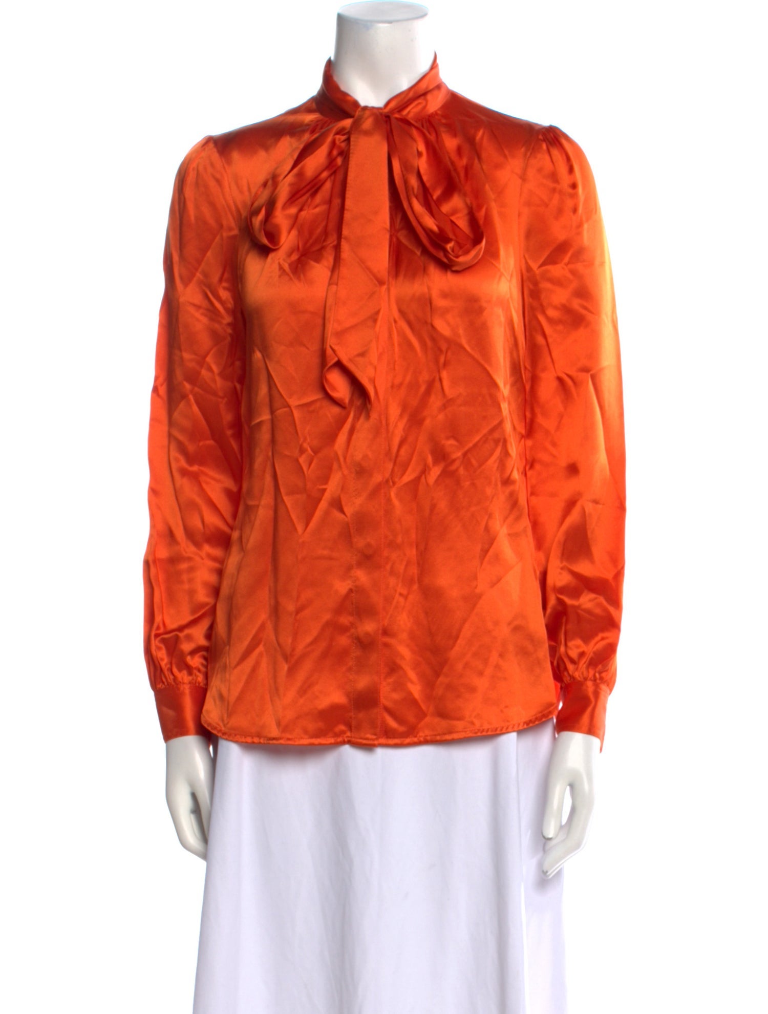 Tory Burch Mock Neck Long Sleeve Blouse