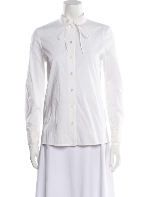 Tory Burch Long Sleeve Button-Up Top