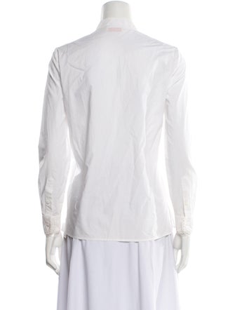 Tory Burch Long Sleeve Button-Up Top