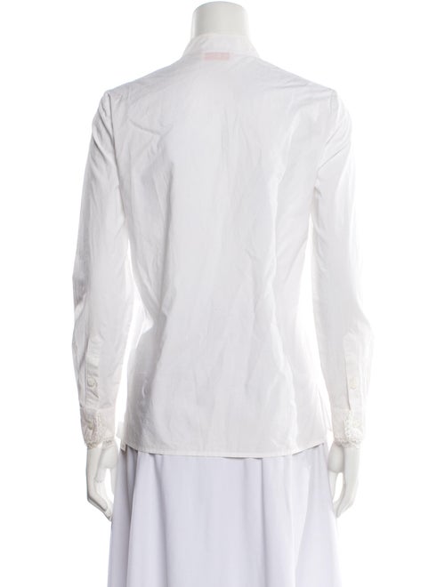 Tory Burch Long Sleeve Button-Up Top