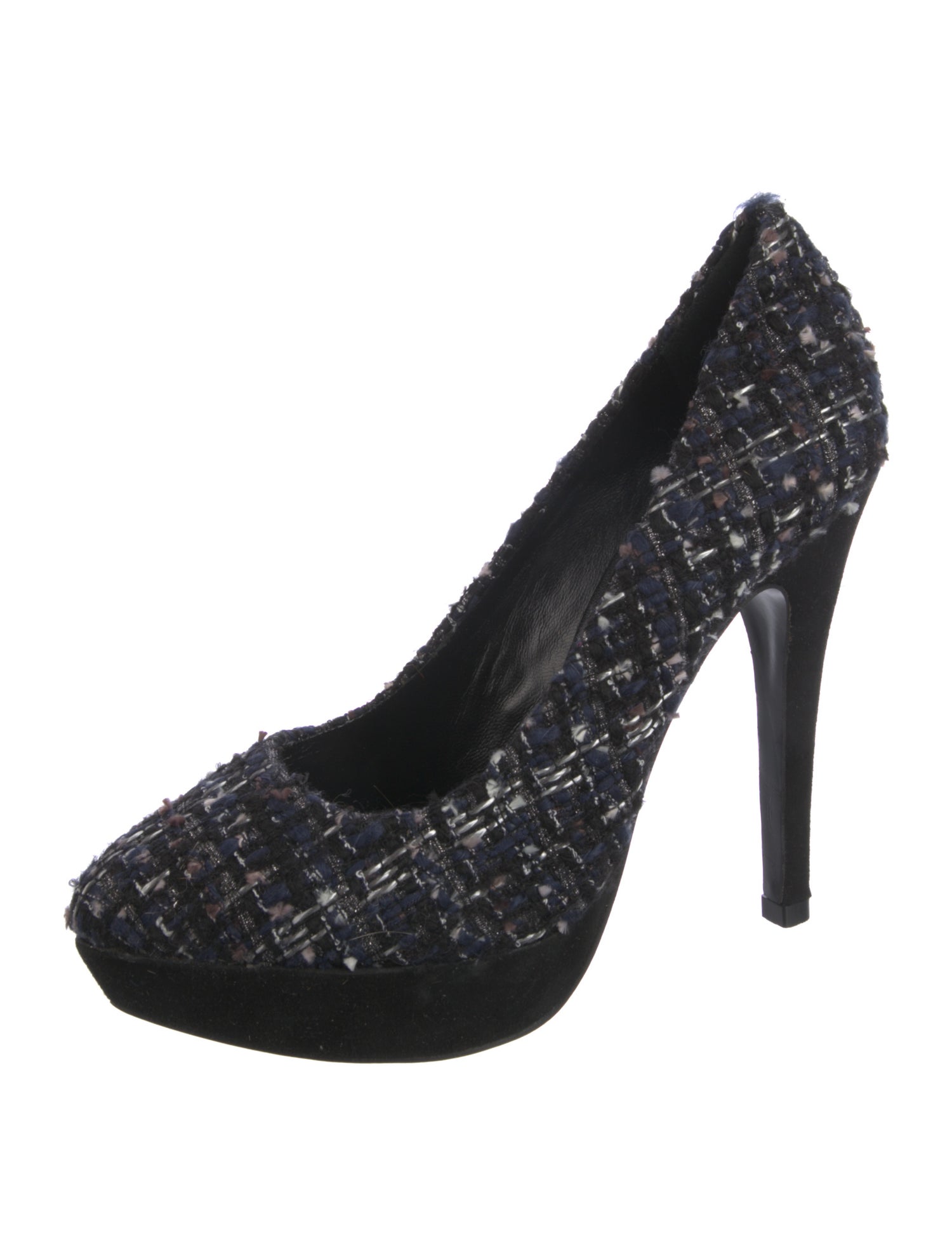 Tory Burch Tweed Pattern Pumps