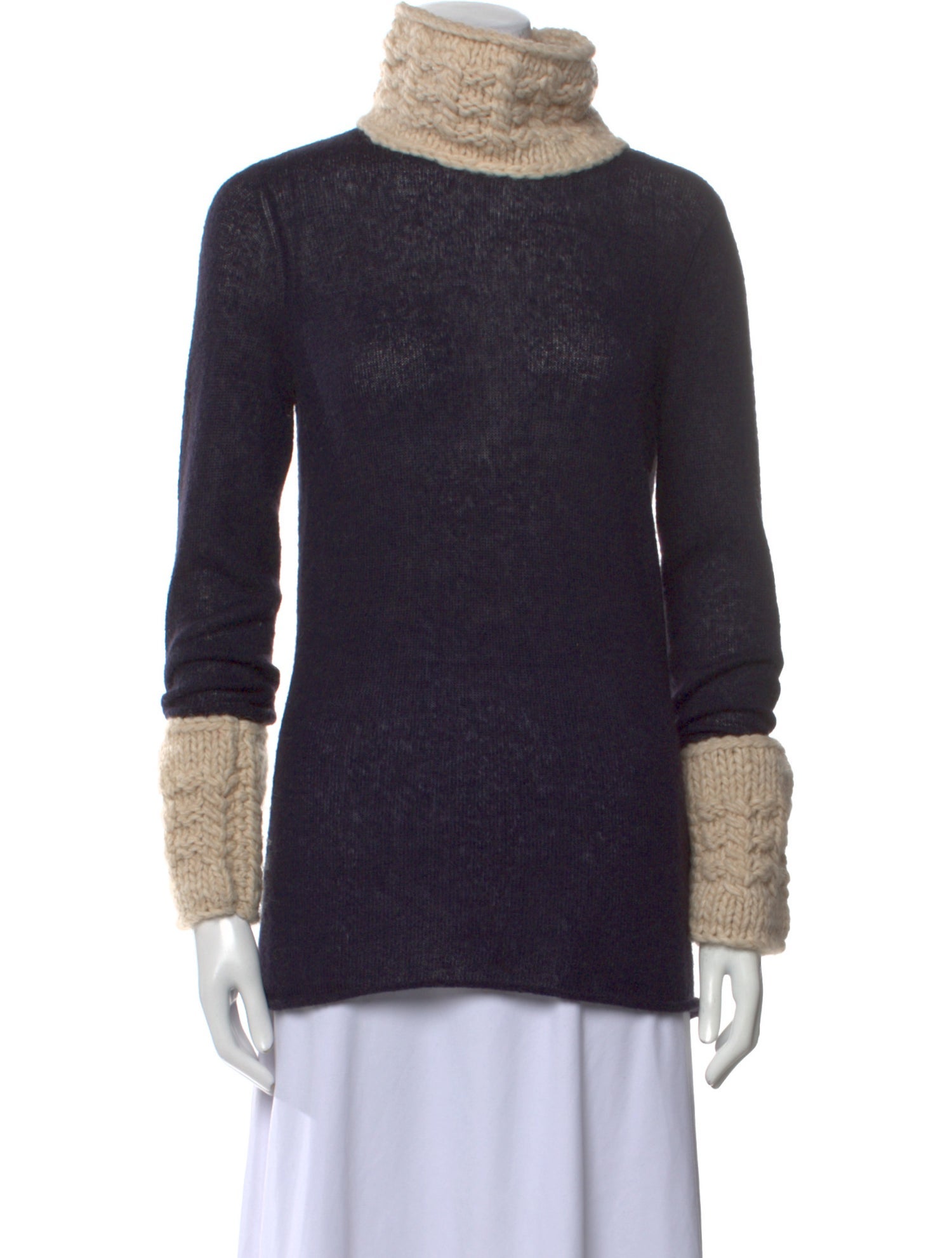 Tory Burch Nylon Turtleneck Sweater