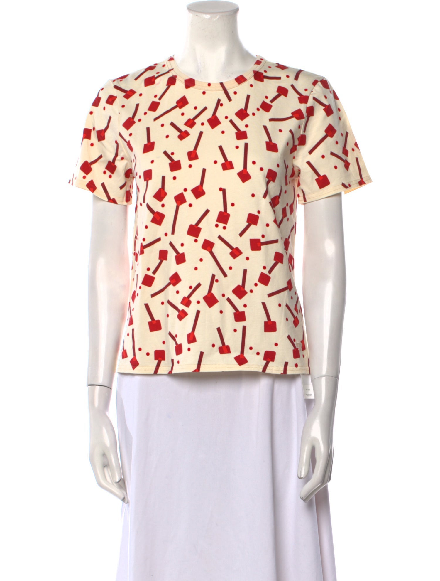 Tory Burch Printed Crew Neck T-Shirt w/ Tags