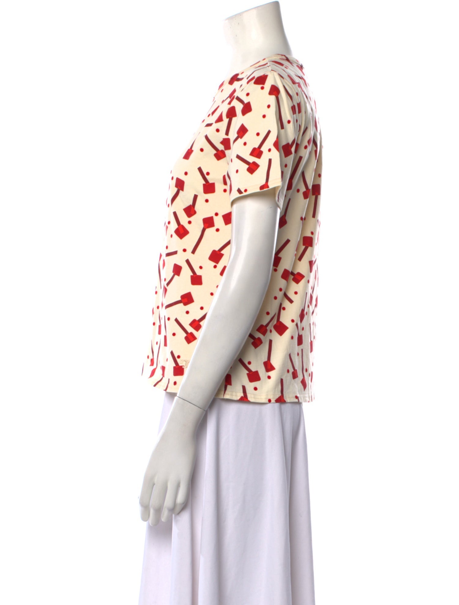 Tory Burch Printed Crew Neck T-Shirt w/ Tags