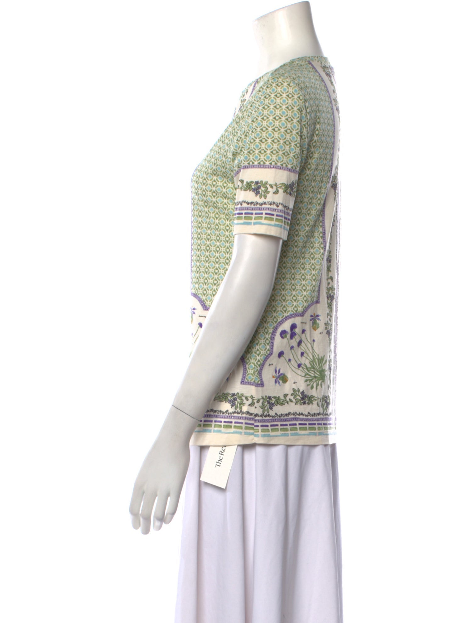 Tory Burch Printed Crew Neck T-Shirt