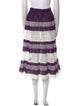 Tory Burch Striped Midi Length Skirt