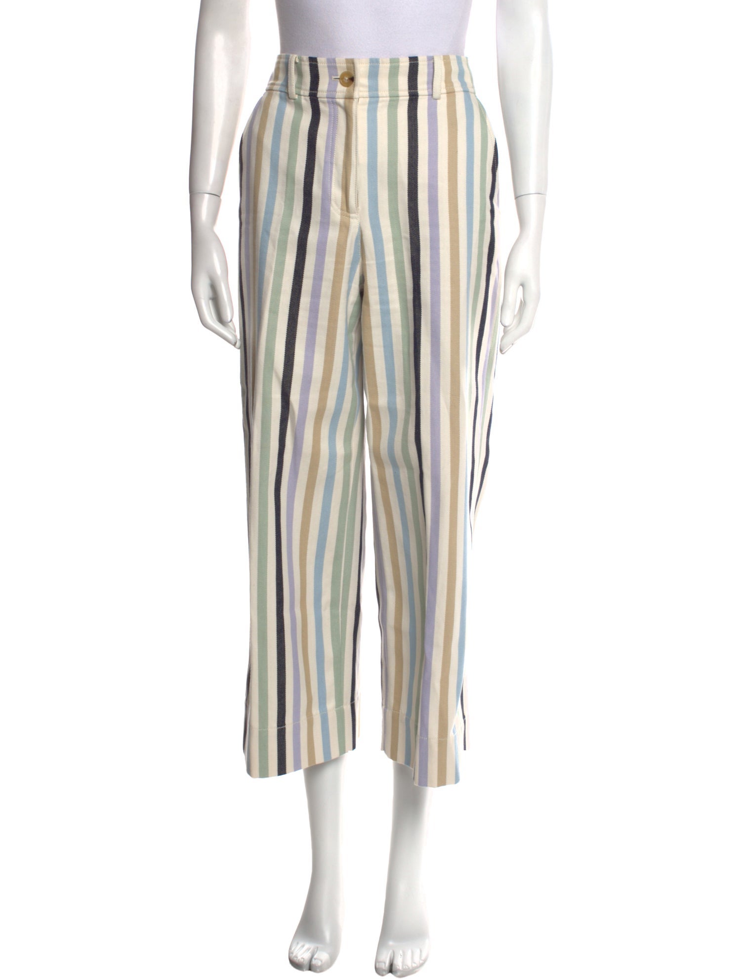 Tory Burch Striped Wide Leg Pants