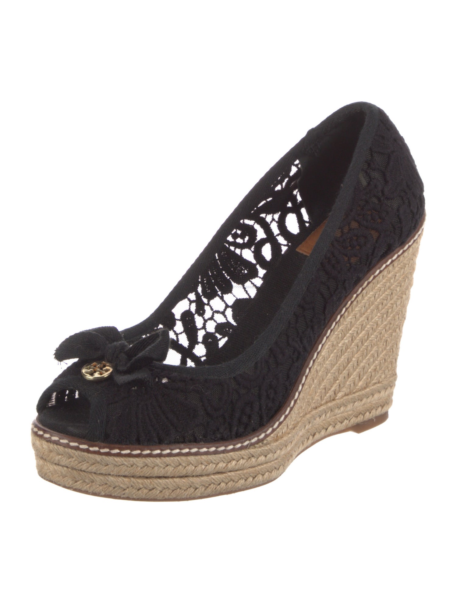 Tory Burch Lace Lace Pattern Pumps