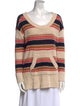 Tory Burch Linen Striped Sweater