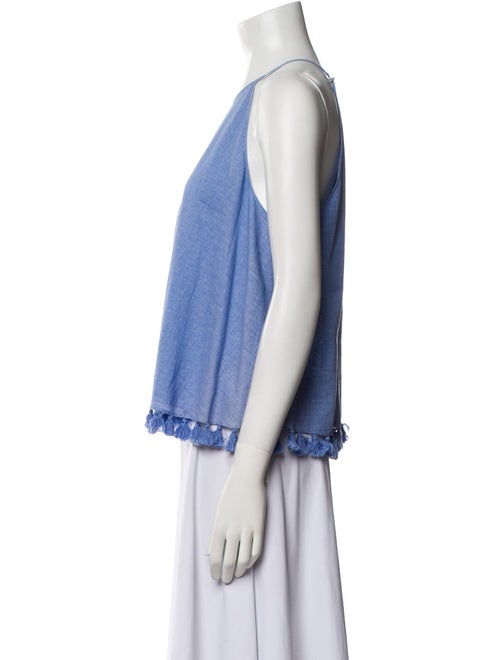 Tory Burch Halterneck Sleeveless Crop Top