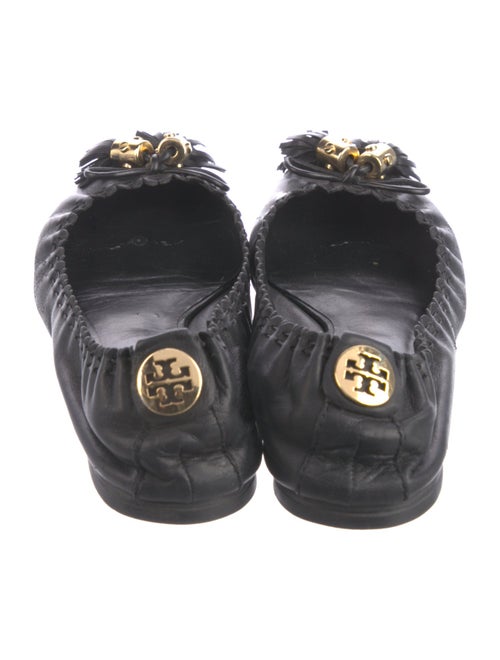 Tory Burch Leather Tassel Accents Ballet Flats