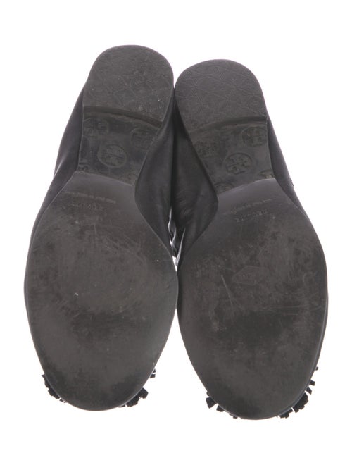 Tory Burch Leather Tassel Accents Ballet Flats