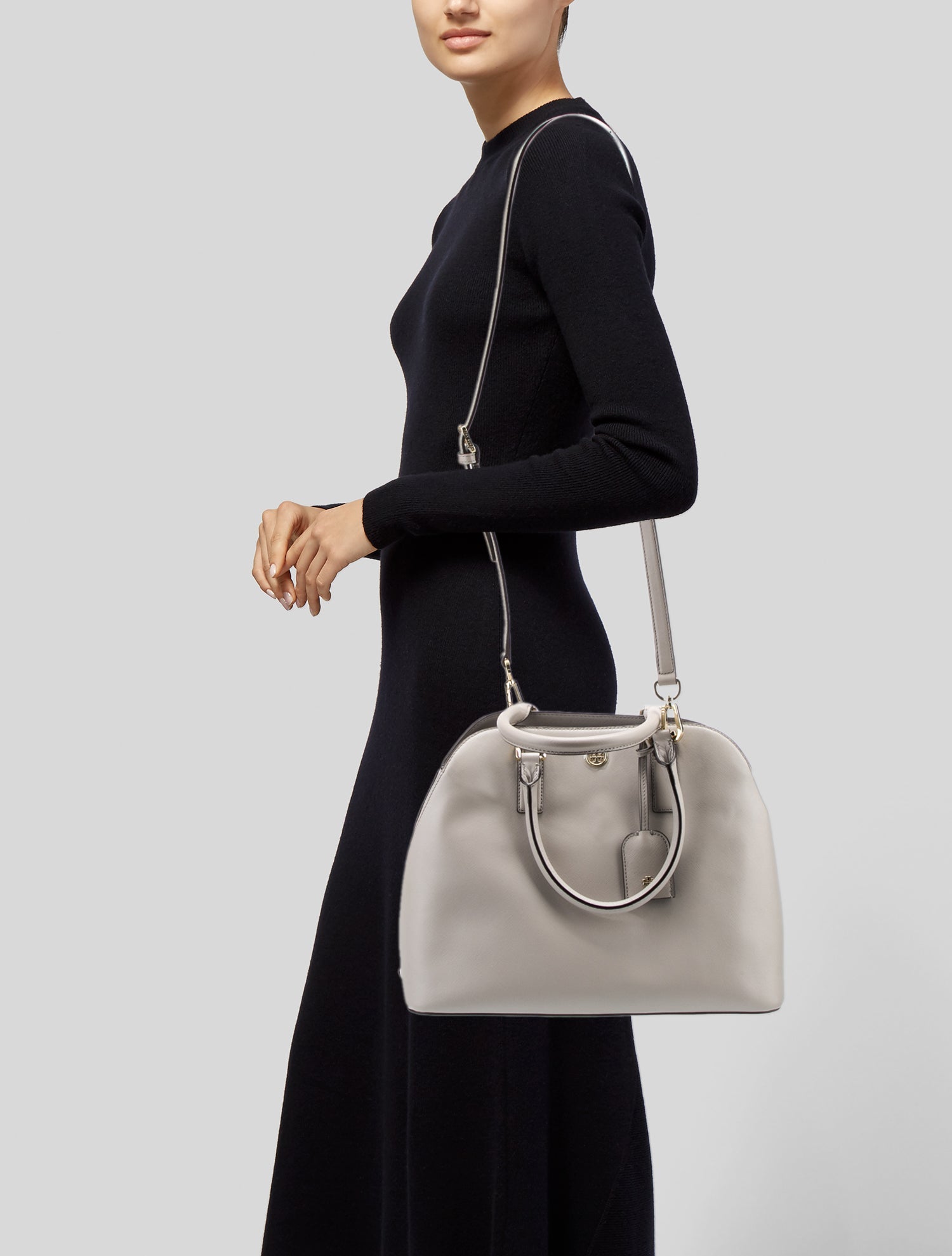 Tory Burch Saffiano Leather Top Handle Bag