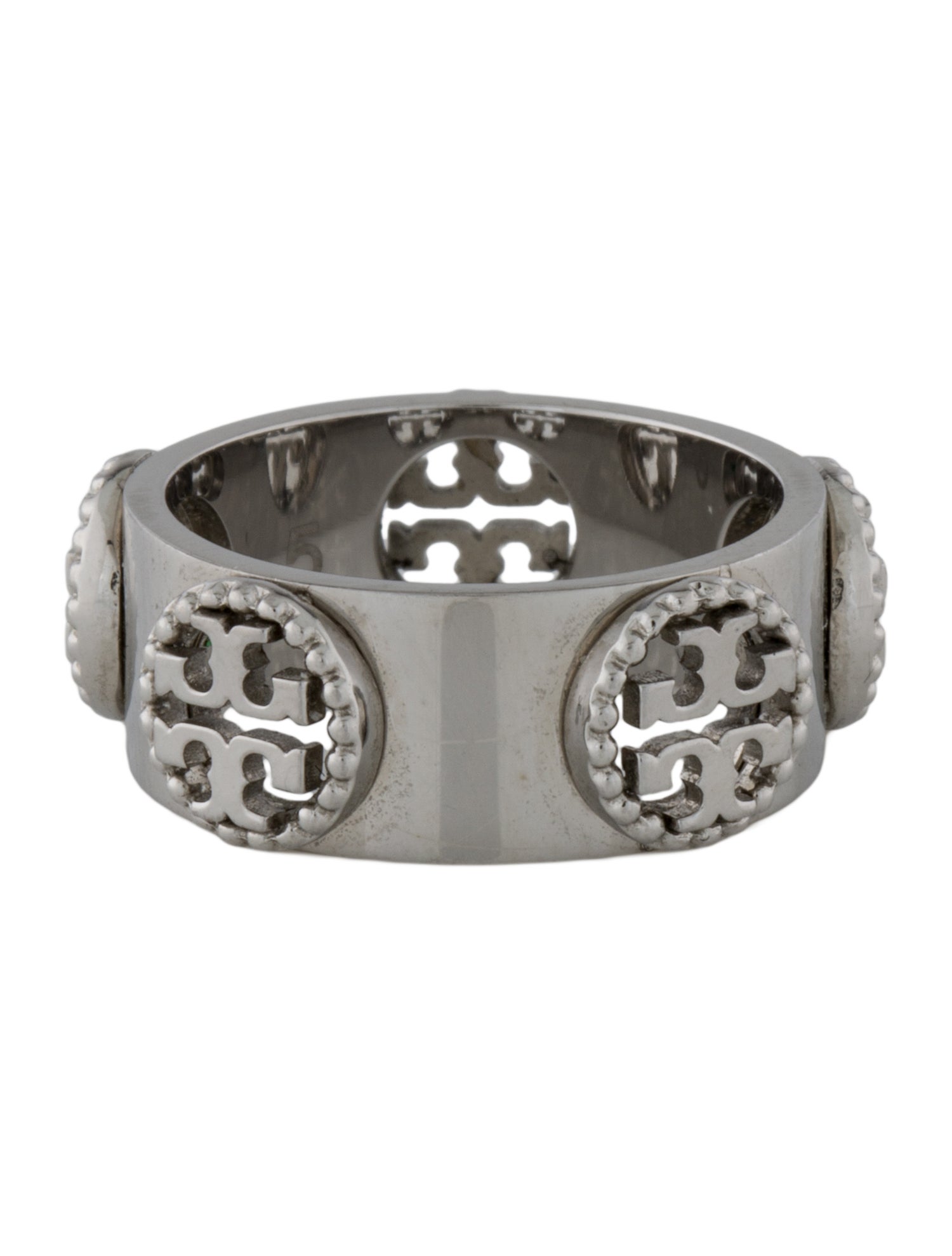 Tory Burch Logo Band Ring