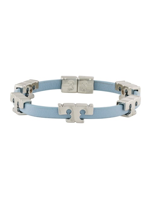 Tory Burch Leather Serif-T Wrap Bracelet