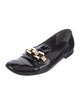 Tory Burch Patent Leather Bow Accents Loafers