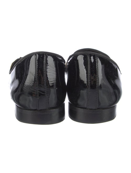 Tory Burch Patent Leather Bow Accents Loafers