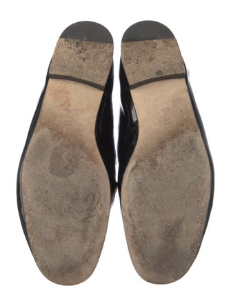 Tory Burch Patent Leather Bow Accents Loafers