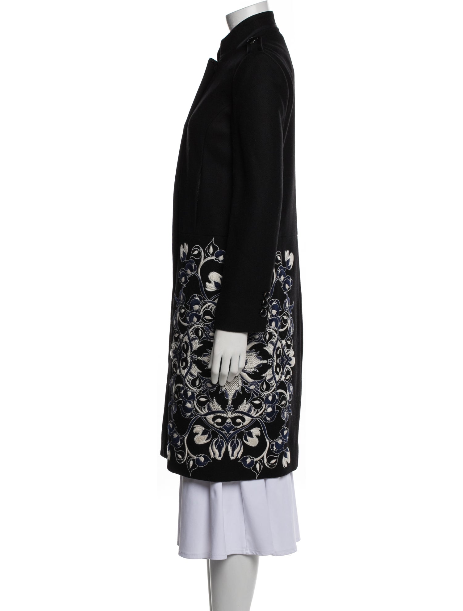 Tory Burch Wool Graphic Print Coat w/ Tags