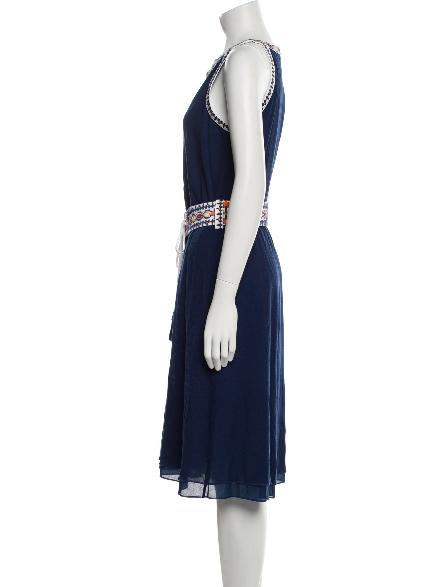 Tory Burch V-Neck Knee-Length Dress