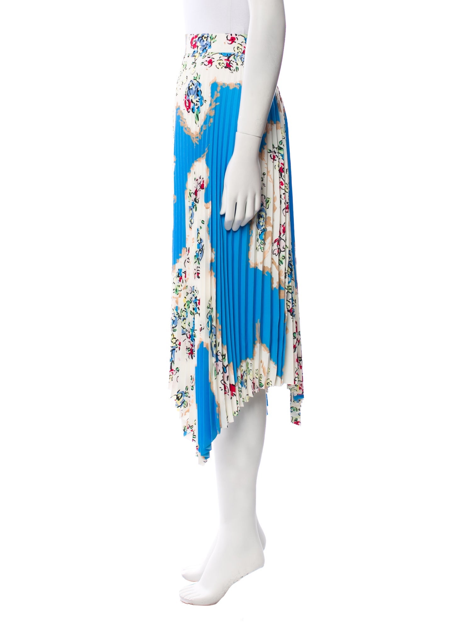 Tory Burch Floral Print Midi Length Skirt