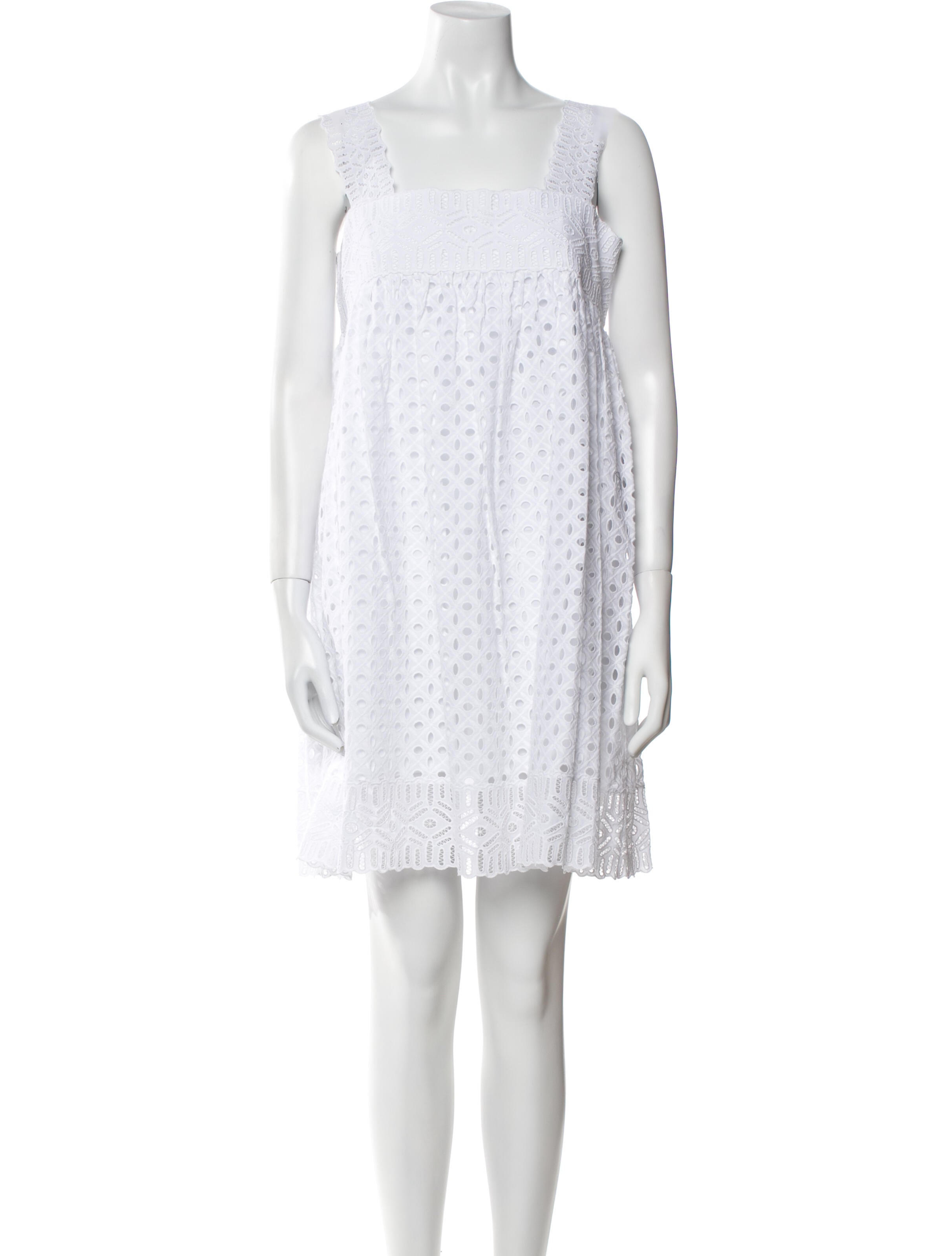 Tory Burch Square Neckline Mini Dress