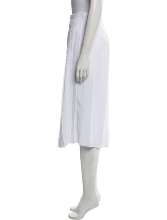 Tory Burch Lasercut Accents Midi Length Skirt