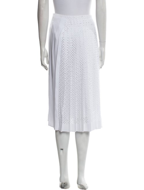 Tory Burch Lasercut Accents Midi Length Skirt