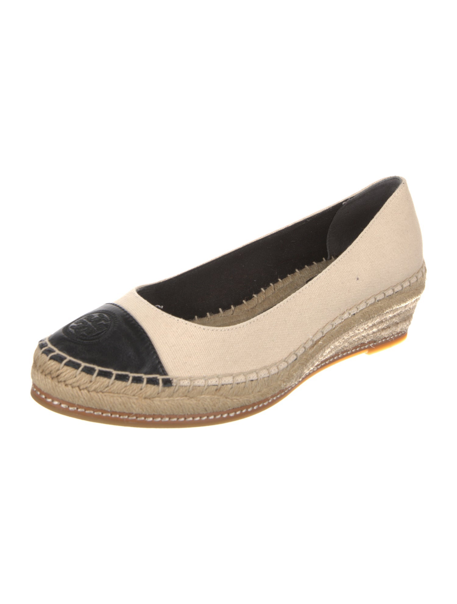 Tory Burch Canvas Colorblock Pattern Pumps