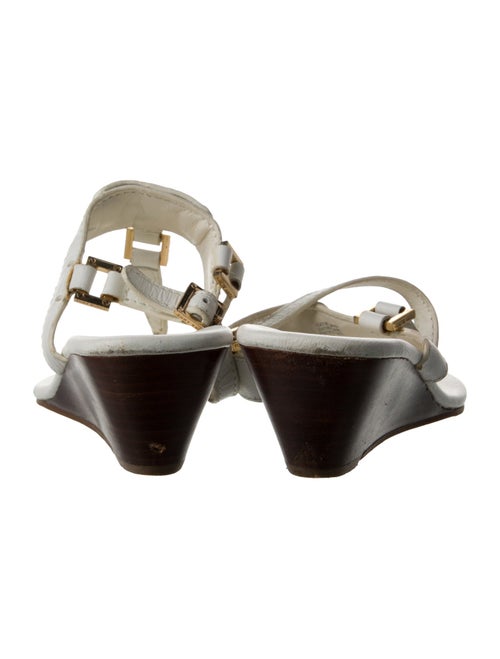 Tory Burch Leather Cutout Accent T-Strap Sandals