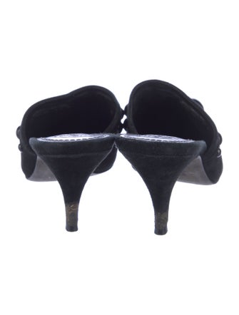 Tory Burch Suede Studded Accents Mules