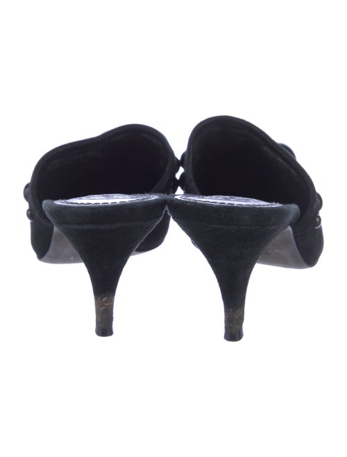 Tory Burch Suede Studded Accents Mules
