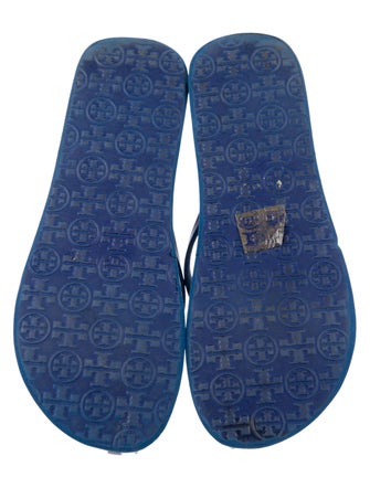 Tory Burch Rubber Striped Flip Flops