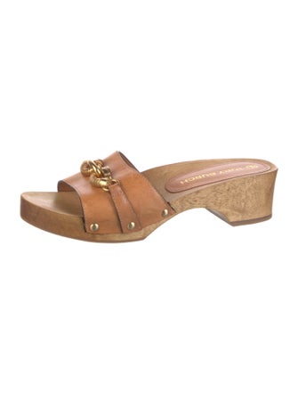 Tory Burch Leather Slides
