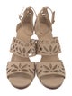 Tory Burch Suede Lasercut Accents Sandals