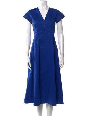 Tory Burch V-Neck Midi Length Dress