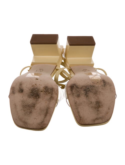 Tory Burch Leather Cutout Accent T-Strap Sandals