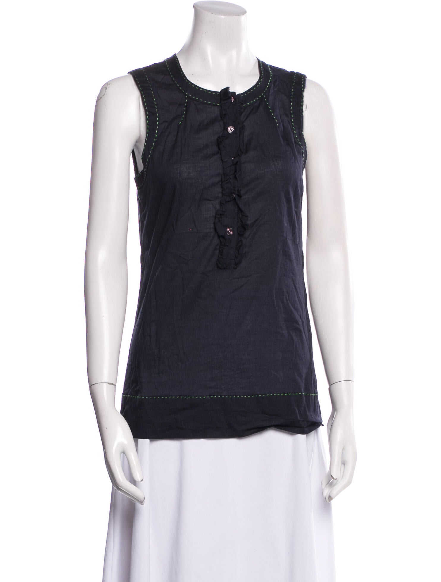 Tory Burch Crew Neck Sleeveless Top