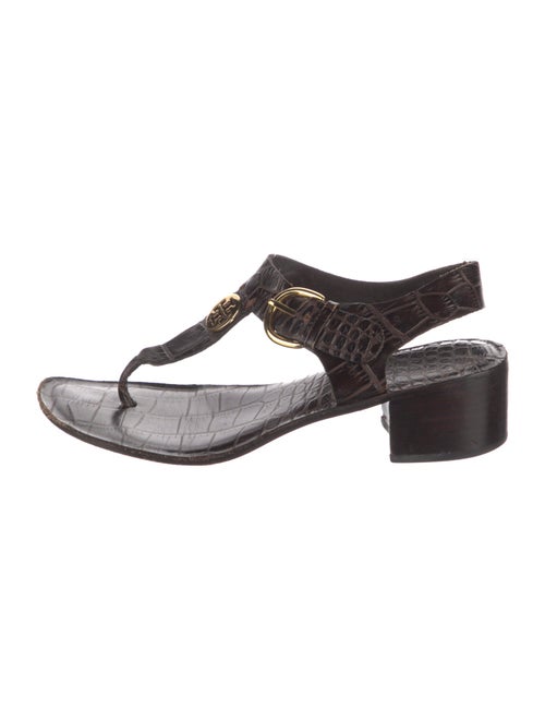 Tory Burch Leather T-Strap Sandals