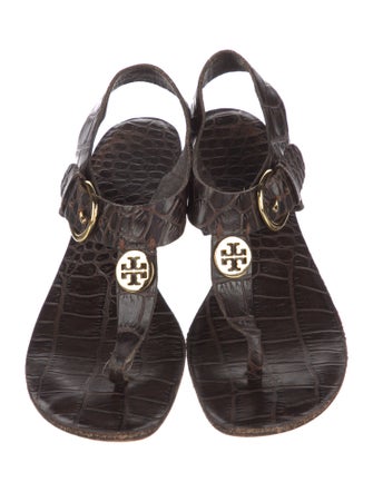 Tory Burch Leather T-Strap Sandals