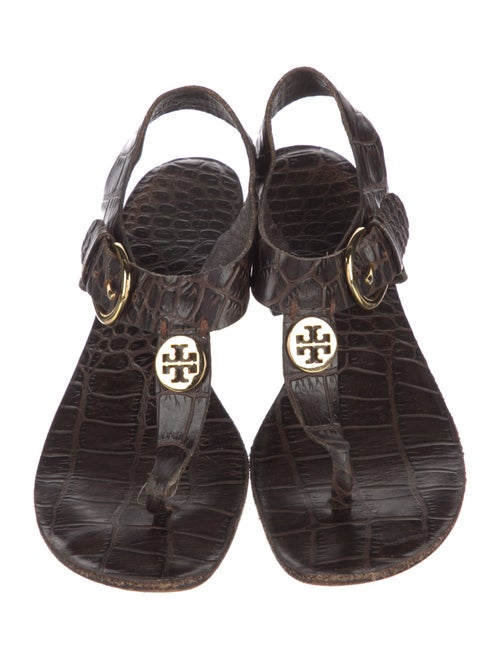 Tory Burch Leather T-Strap Sandals