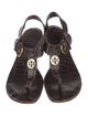 Tory Burch Leather T-Strap Sandals