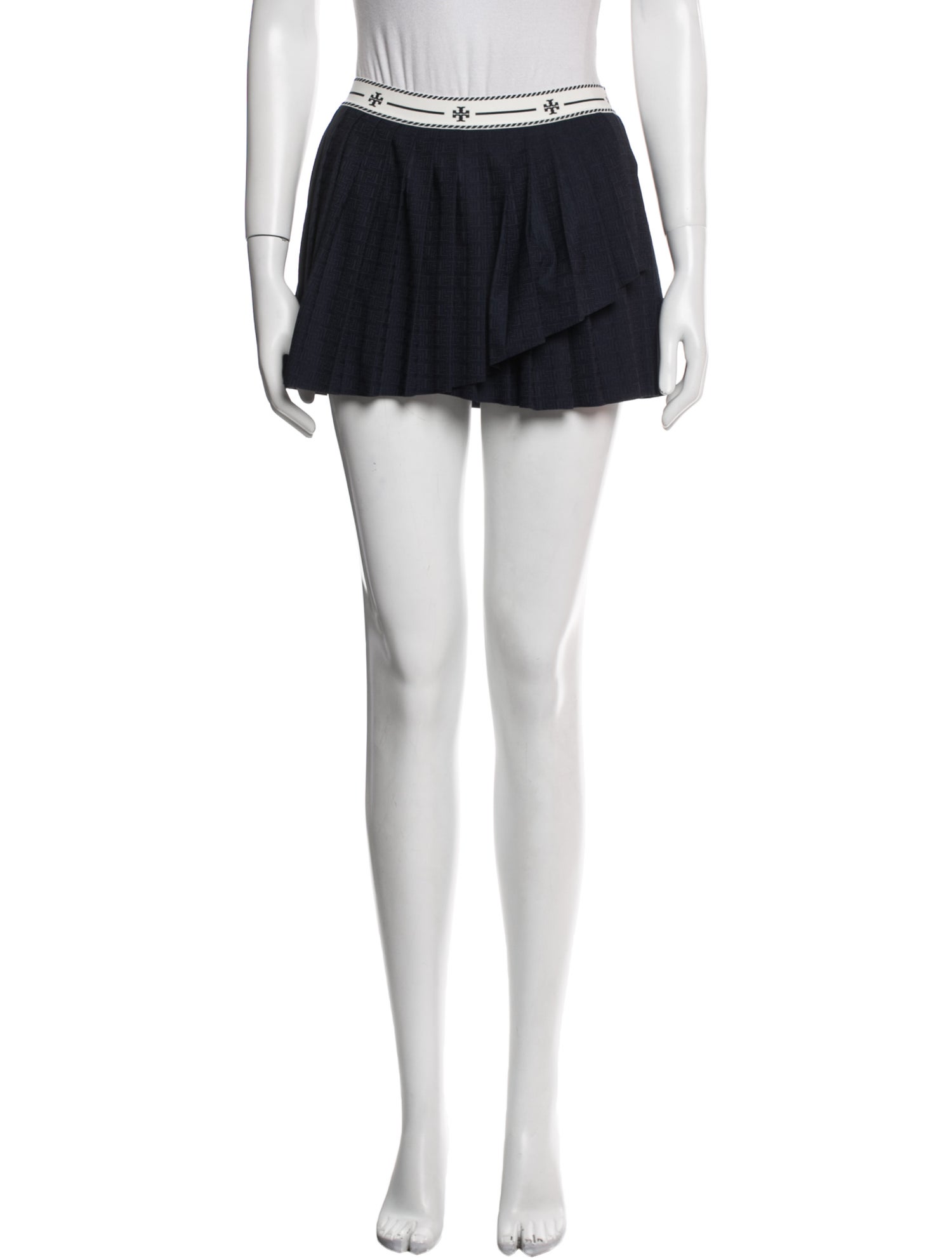 Tory Burch Pleated Accents Mini Skirt