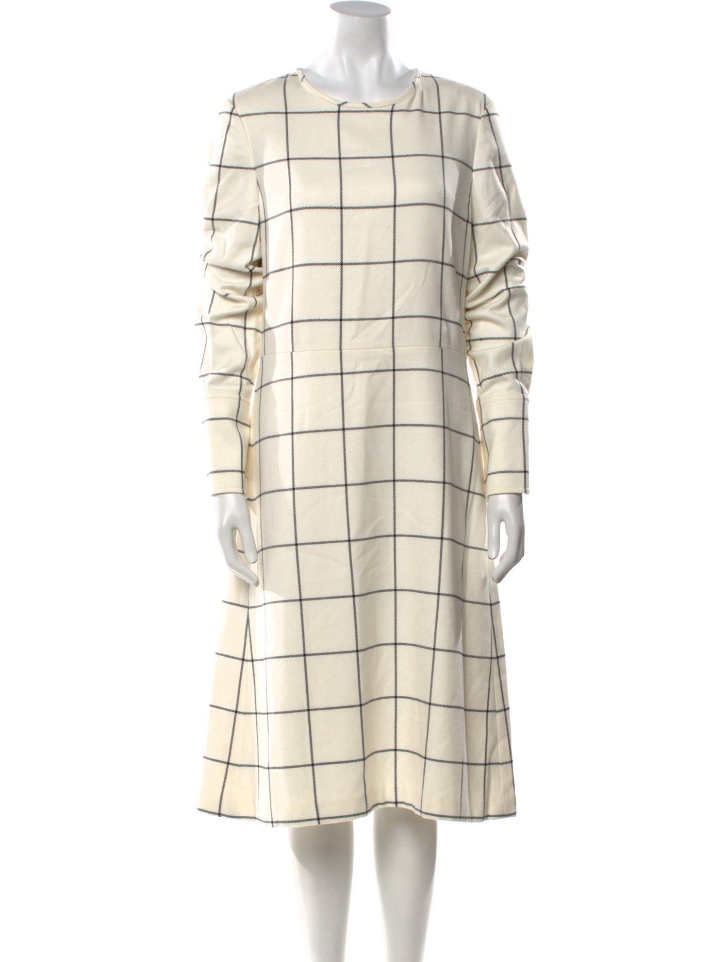 Tory Burch Plaid Print Midi Length Dress w/ Tags